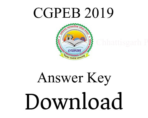 CGPEB 2018 – CG SET Answer Key Released