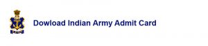 indian army admit card 