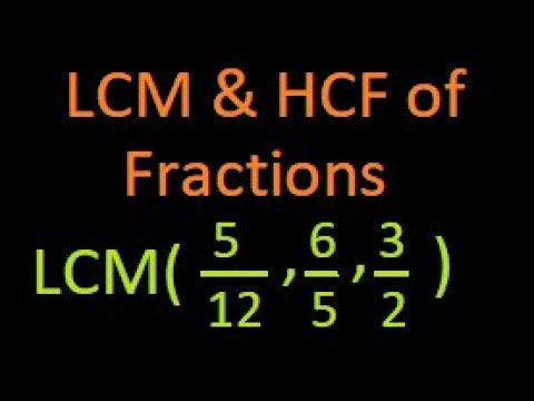 how to find lcm of three fractions