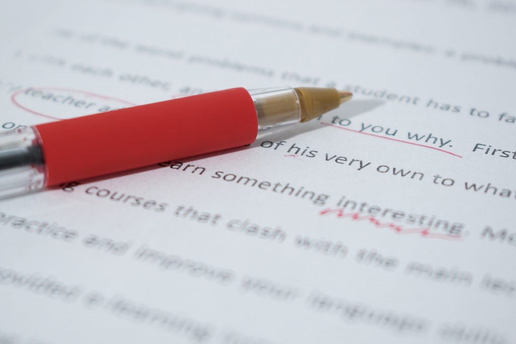 Essay writing in English